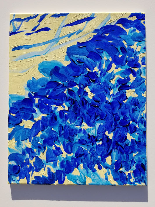 "Blue Whispers" Original Painting - Find the Beautiful