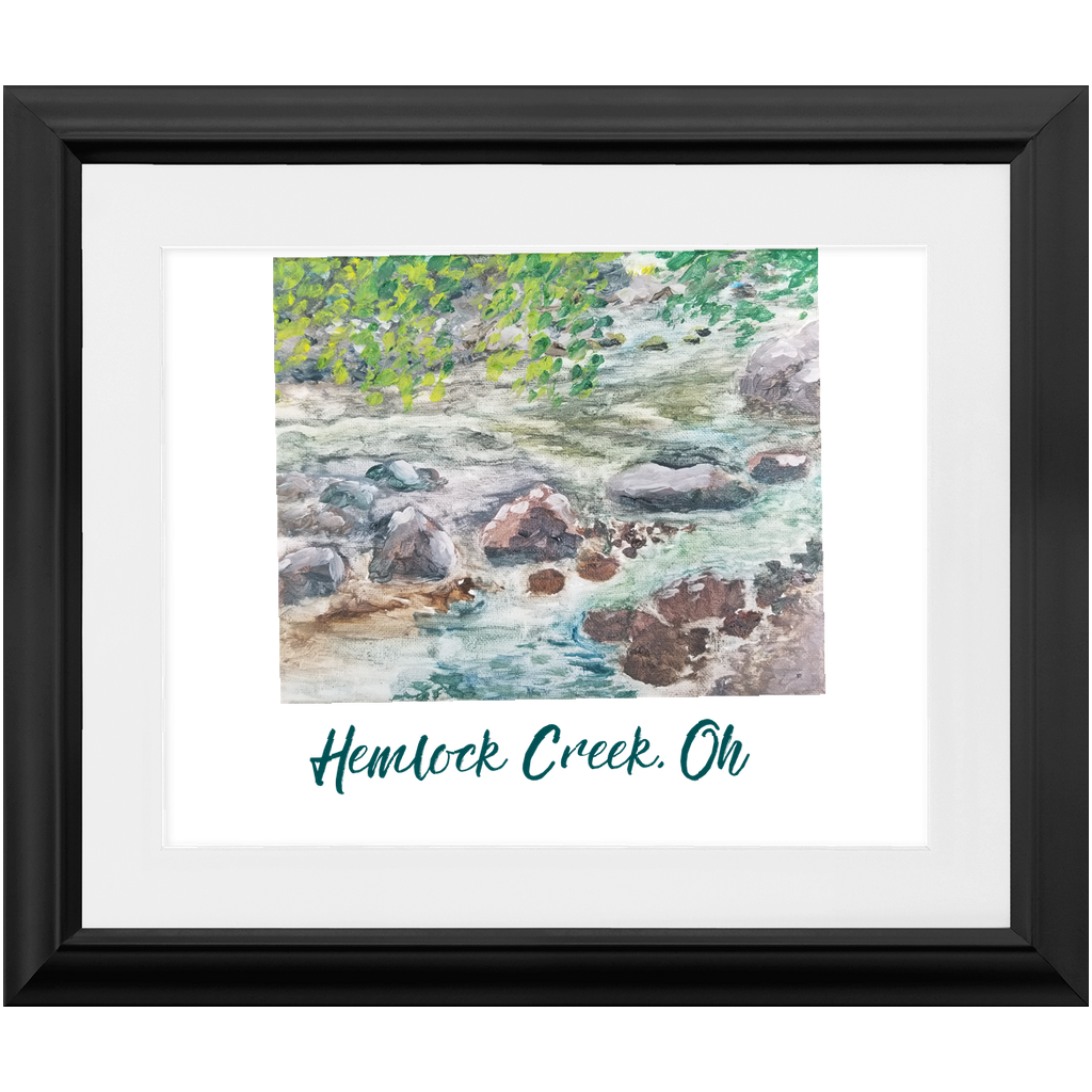 Hemlock Creek Ohio Framed Prints - Find the Beautiful