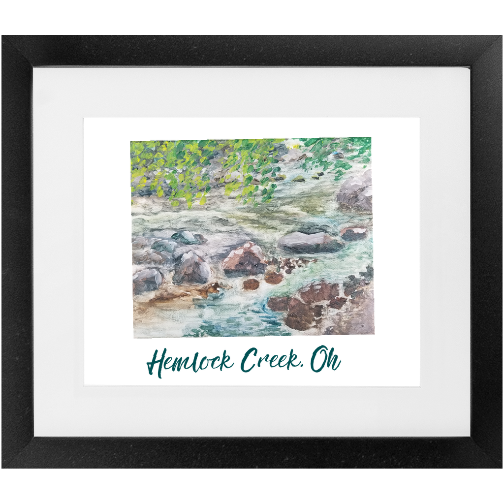 Hemlock Creek Ohio Framed Prints - Find the Beautiful