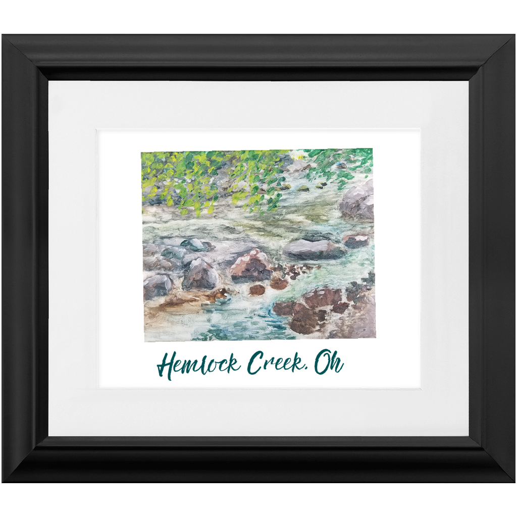 Hemlock Creek Ohio Framed Prints - Find the Beautiful