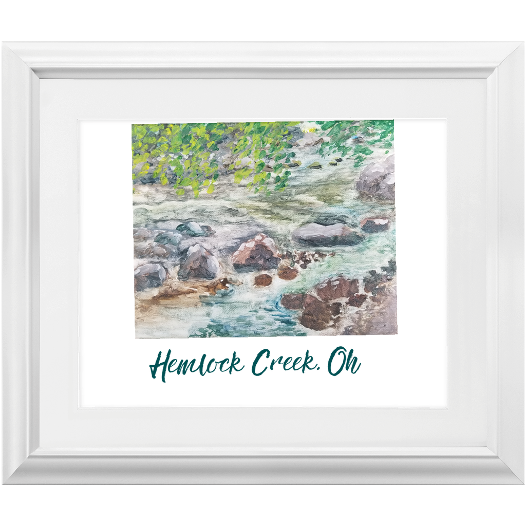 Hemlock Creek Ohio Framed Prints - Find the Beautiful