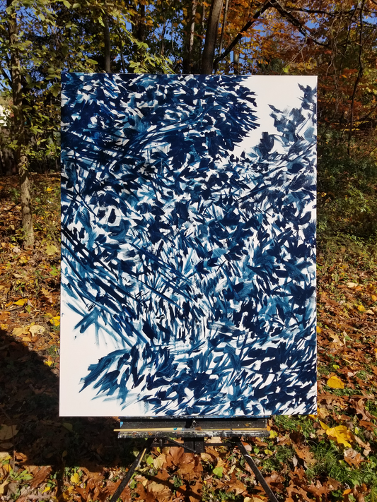 "Flow Space Wings" Original Painting - Find the Beautiful